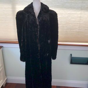 Vintage (50's)Long Alaskan Seal Cozy Soft Fairycore Fur Coat Quiet Luxury Glam